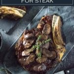 Mushroom Sauce for Steak recipe #steak #dinner