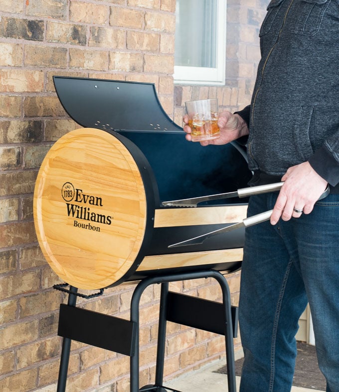 Grilling with steak and Whiskey