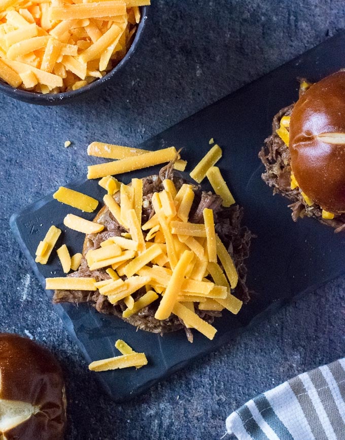 Slow Cooker Beef and Cheddar 
