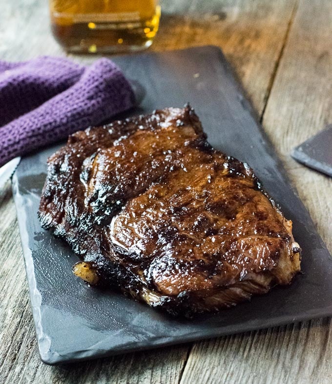 Whiskey Marinated Steak