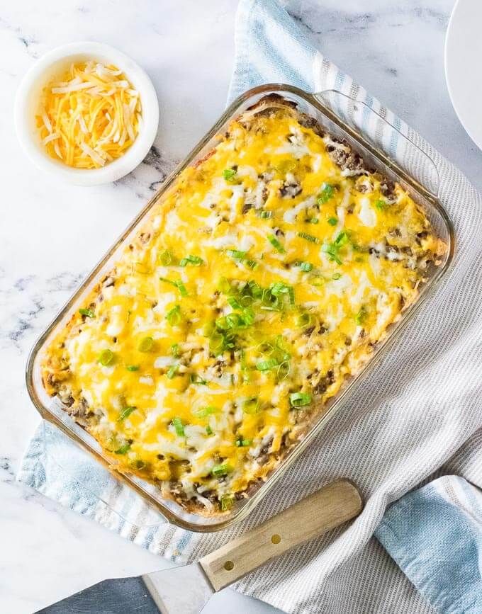 How to Make Hamburger Hash Brown Casserole.