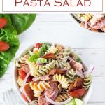 This BLT Pasta Salad is the perfect summer pasta salad for your potluck. #pasta #bacon #blt #potluck