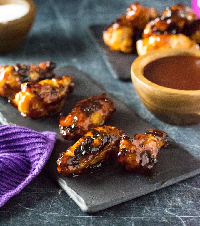 Grilled BBQ Chicken Wings recipe