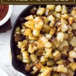 This southern Fried Potatoes recipe is a hearty breakfast side dish. #potatoes #sidedish #breakfast