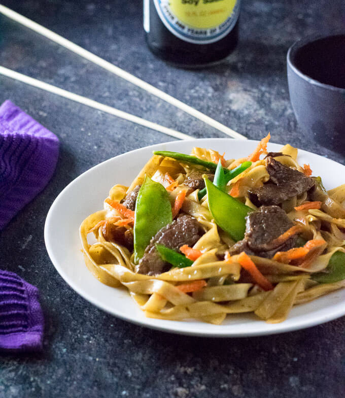 Beef lo mein recipe