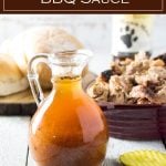 North Carolina BBQ Sauce is vinegar based and perfect for pulled pork. #bbq #pork #sauce