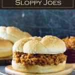 BBQ Chicken Sloppy Joes is a quick and easy family dinner. #chicken #lunch #sandwich
