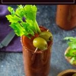 This homemade Bloody Mary mix is incredibly flavorful and easy to prepare #cocktail #vodka #liquor #party