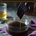 This bourbon glaze is perfect for painting on chicken, steaks, seafood, or burgers. #bourbon #whiskey #sauce