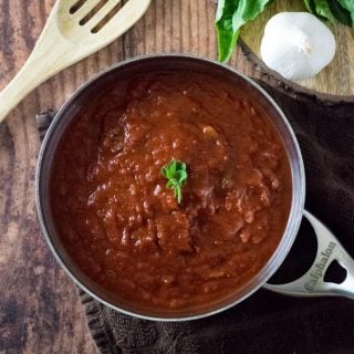 Homemade pasta sauce