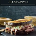 Hot pastrami sandwich recipe with coleslaw and Russian dressing #pastrami #sandwich #deli