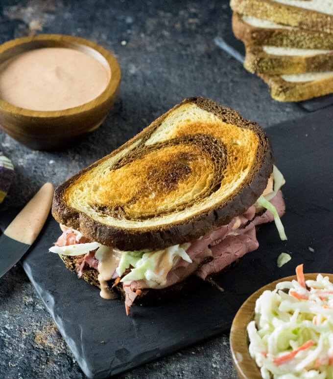 Hot pastrami sandwich toppings