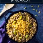 This cheeseburger macaroni recipe is an easy family dinner. #dinner #easy #beef