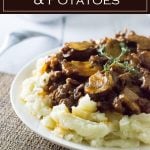 A simple and flavorful ground beef and potatoes dinner recipe. #beef #dinner #potatoes