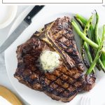 Steak butter is an easy condiment to serve on grilled steak. #steak #beef #butter