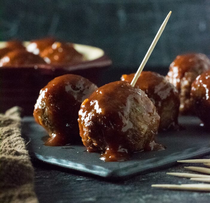 image of Meatballs With Grape Jelly and Chili Sauce recipe by Fox Valley Foodie