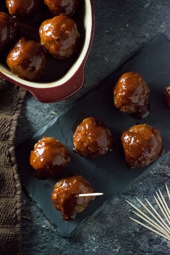 Meatballs with grape jelly and chili sauce recipe