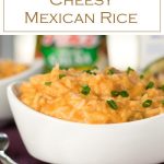 Cheesy Mexican Rice is an easy side dish to prepare. #mexican #texmex #sidedish