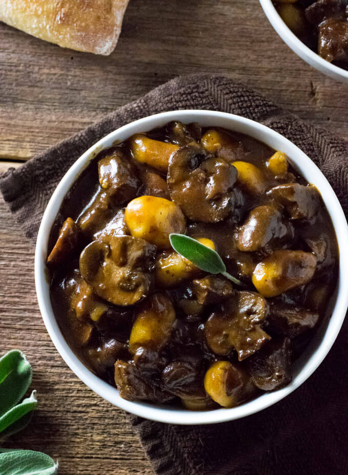 Mushroom and Beef Stew.