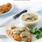 Chicken with Mushroom gravy #chicken #gravy #mushrooms