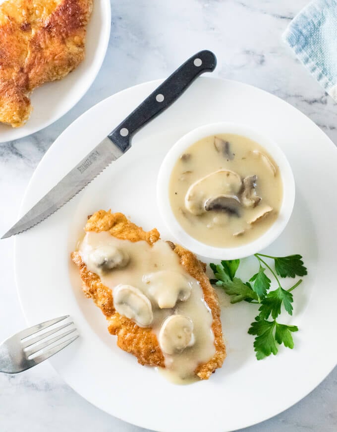 chicken with mushroom gravy recipe