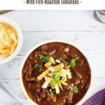 Shredded beef chili