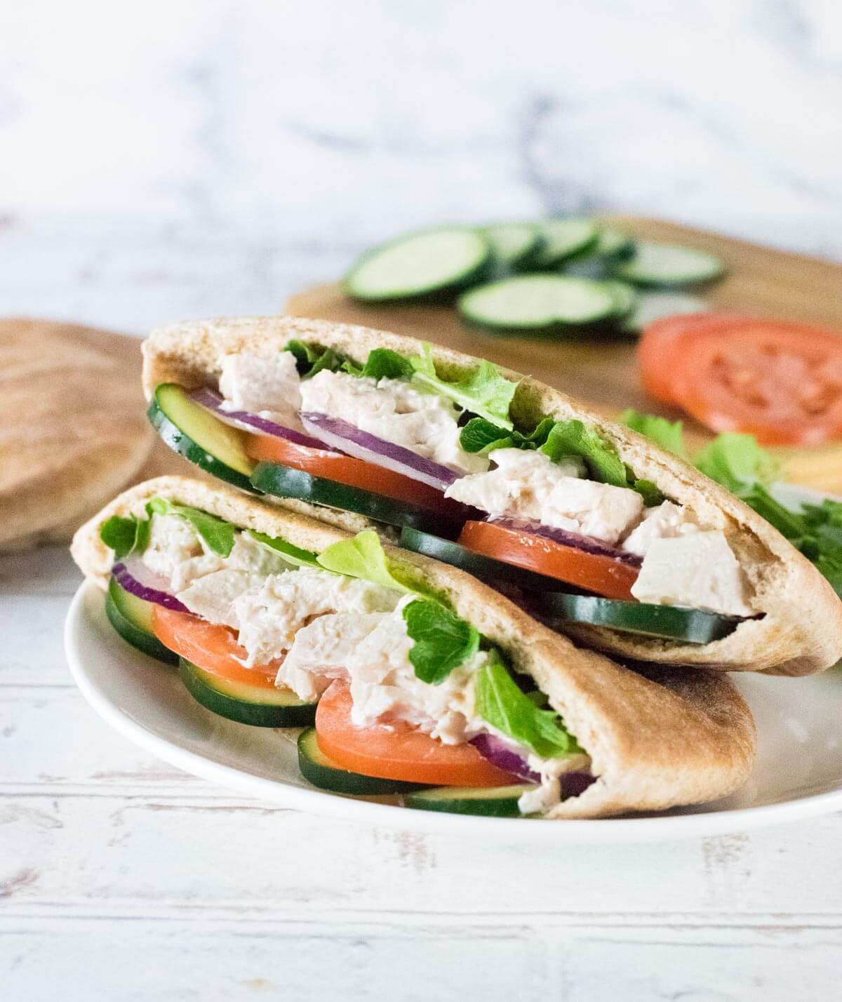 Chicken pita pockets