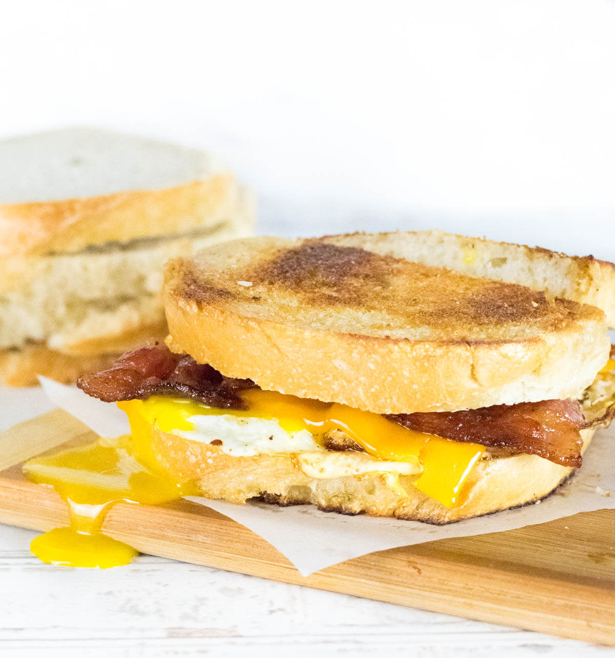 Gourmet egg sandwich