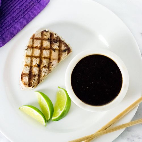 Grilled Tuna with Spicy Ponzu Sauce