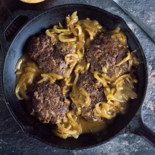 Hamburger steak with gravy recipe