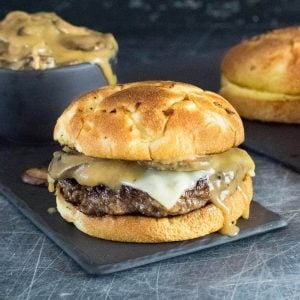 Mushroom Swiss burger recipe