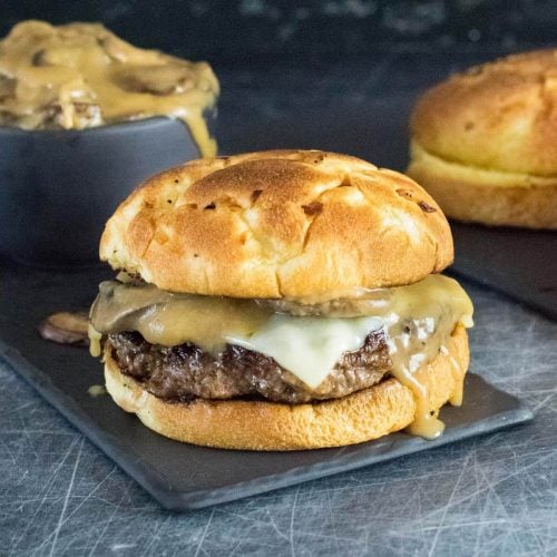 Mushroom Swiss burger recipe