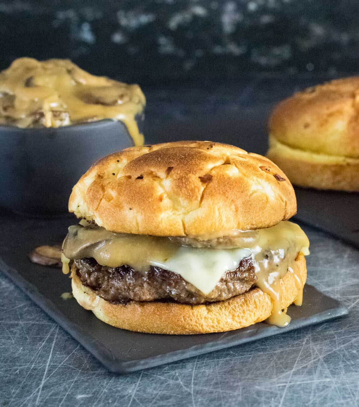 Mushroom Swiss Burger recipe.