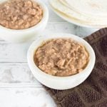 Homemade refried beans