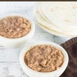 Homemade refried beans