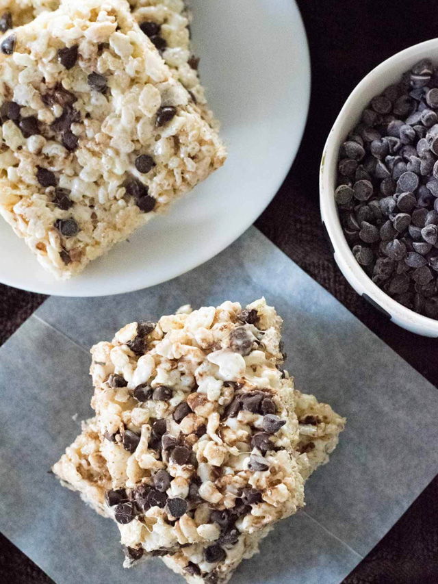 Rice Krispies with Chocolate Chips