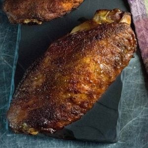 Smoked turkey wings recipe.