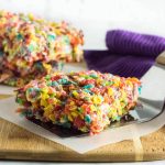 Fruity Pebbles Rice Krispie treats recipe.