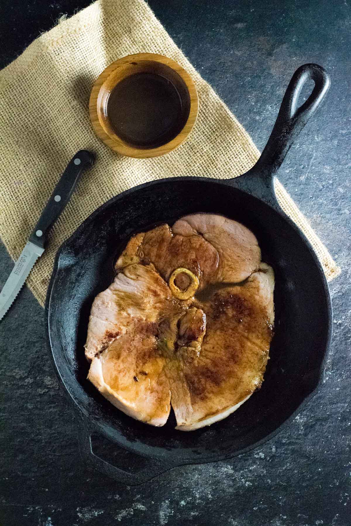 Red eye gravy with country ham.
