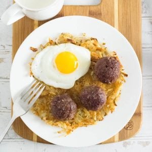 Breakfast meatballs recipe.