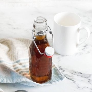 Vanilla syrup recipe.