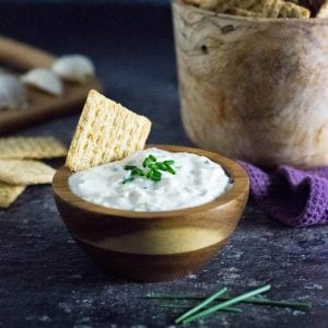 Roasted garlic dip recipe.