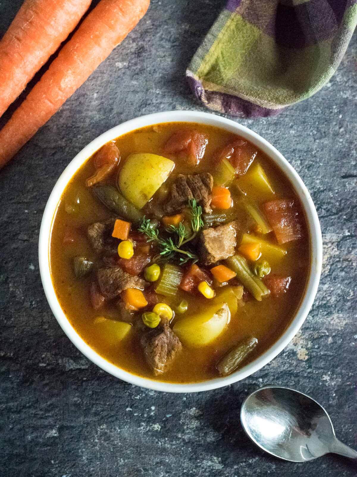 Old Fashioned Vegetable Beef Soup.