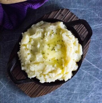 Mashed potatoes recipe without milk.