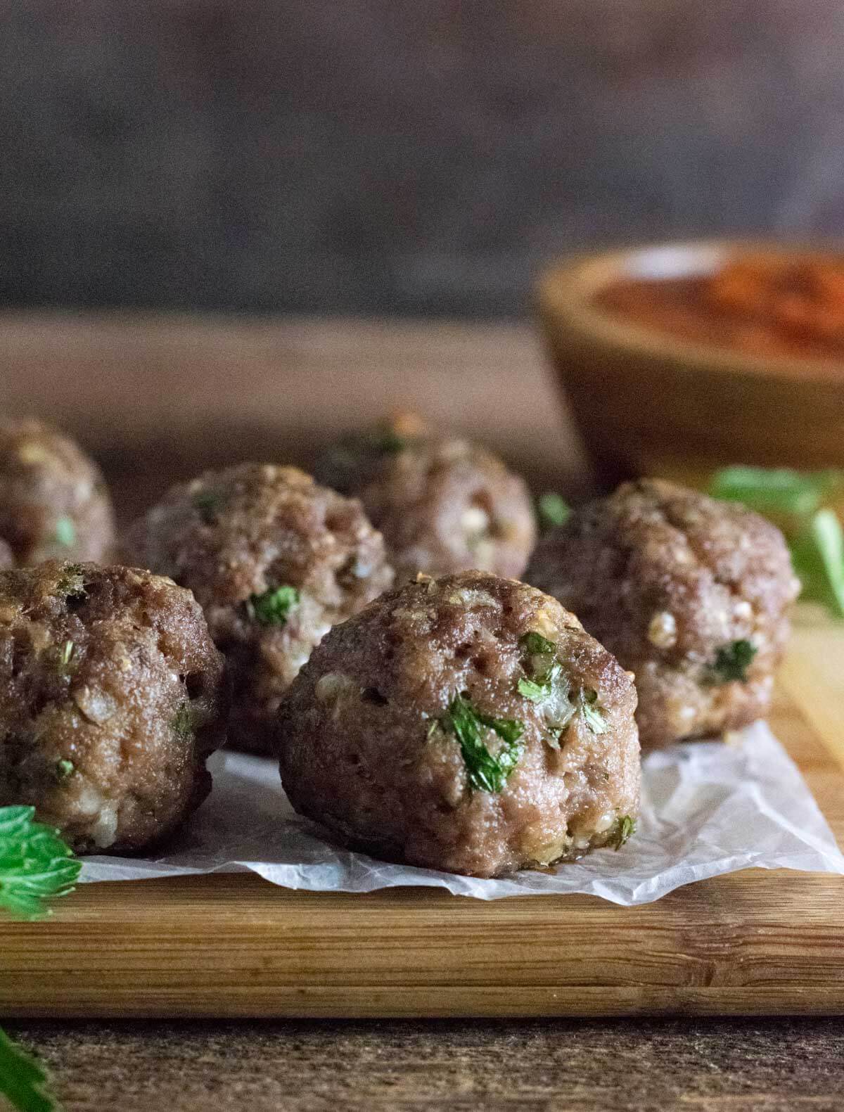 Meatballs without eggs.