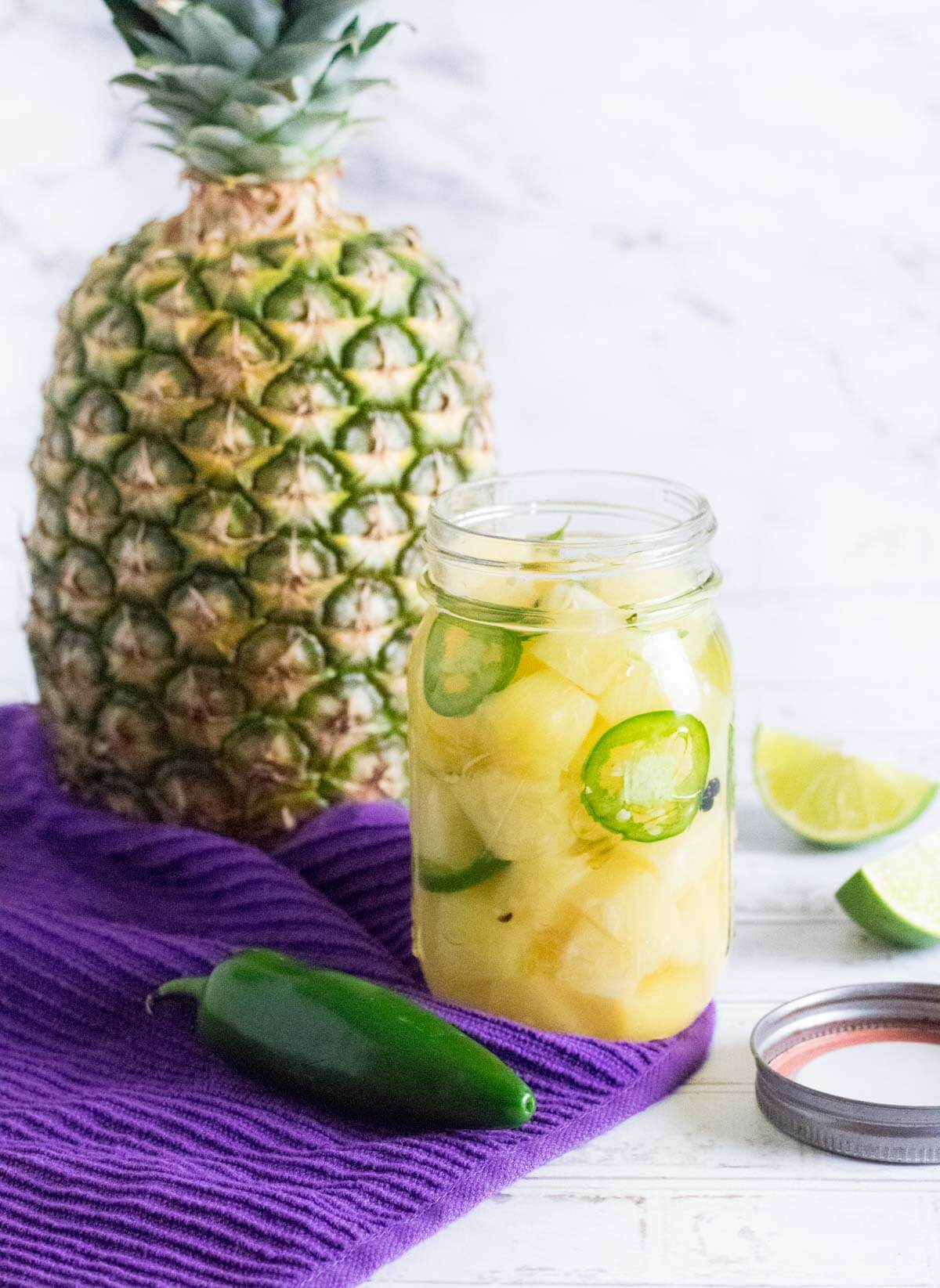 Pickled pineapple.