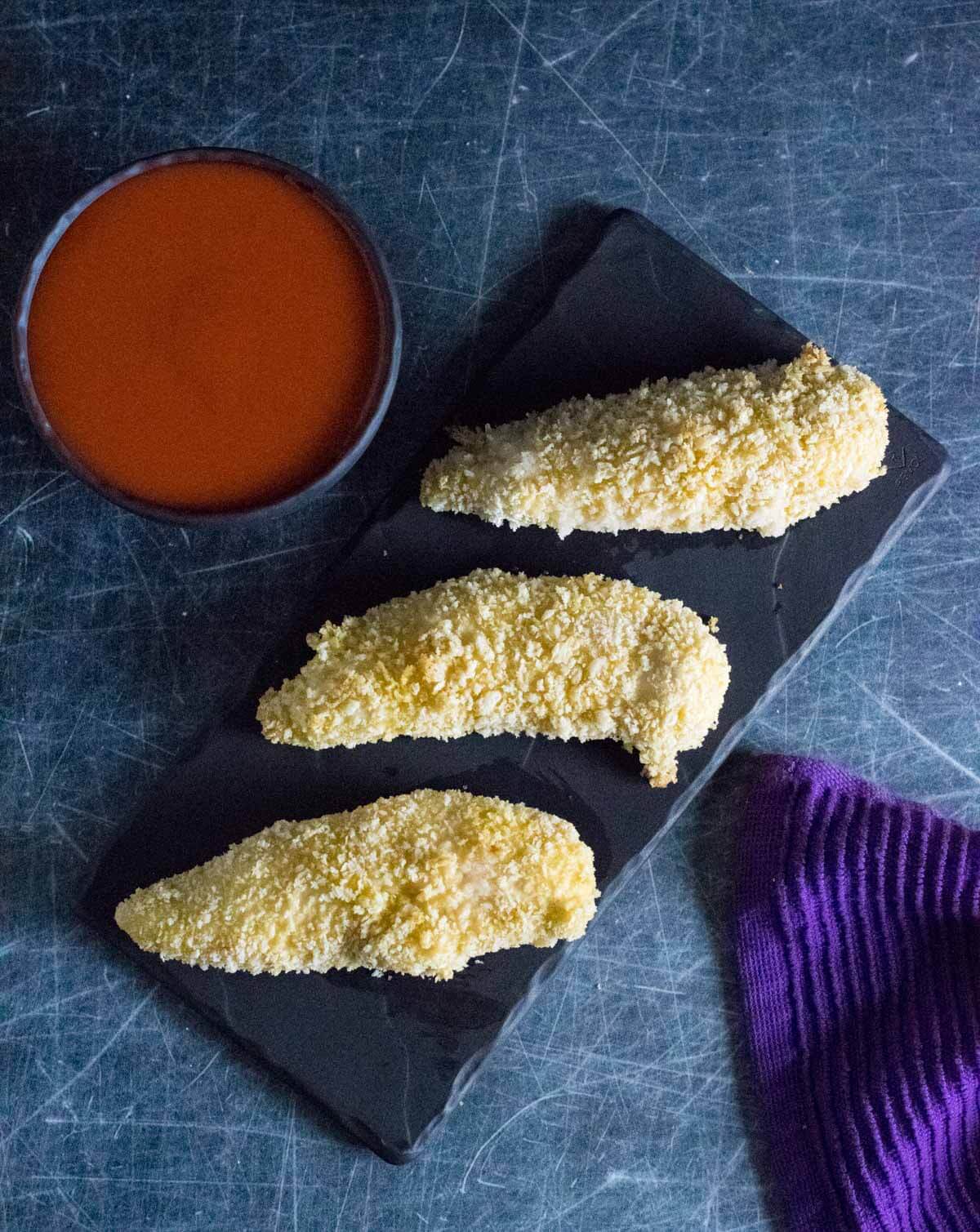 Baked buffalo chicken tenders.