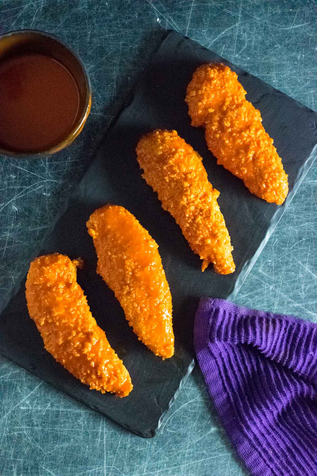 Baked buffalo chicken tenders.