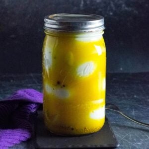 Mustard Pickled eggs recipe.