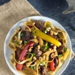 Venison stir fry.